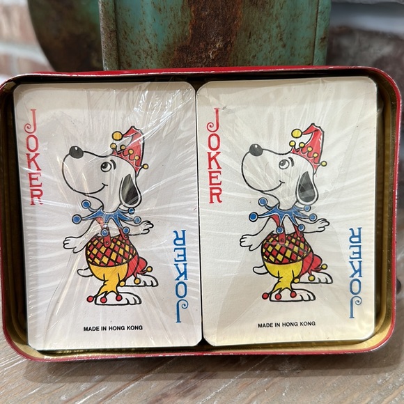 Vintage 1984 Santa Playing Cards In A Tin Box - Picture 10 of 13